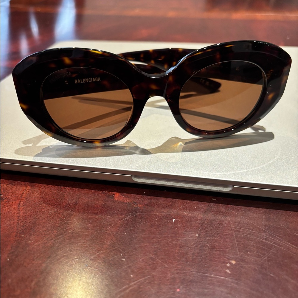 Balenciaga Women's Tortoise Shell Sunglasses